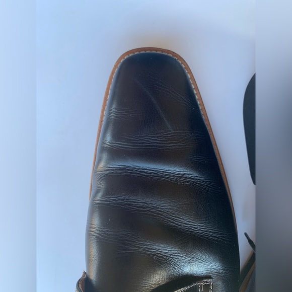 Michael Toschi Men’s Romeo split Toe Black Leather dress shoe size 11